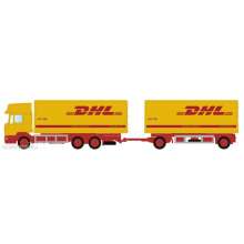 Minis LC4607 - MAN F90, 3-achs Koffer-Hängerzug DHL - Lemke