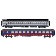 L.S. Models LS46048 - 2tlg. Set WLAB AB30/P Inox -ge. Streifen TRI/Bvcmbz blau/rot - Lemke