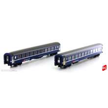 L.S. Models LS47326 - 2er Set SBB Liegewagen RIC Bcm blau Ep.IV/V Nachtposition - Lemke