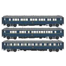 L.S. Models LS49320 - 3er Set Schlafwagen WL S3 CIWL, Ep.IVa, Innenbeleuchtung - Lemke