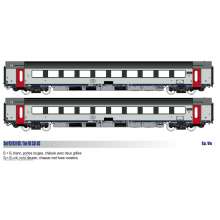 L.S. Models LS93051 - 2er Set Personenwagen I11 B+B SNCB, Ep.Va DC