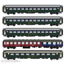 L.S. Models LS97032 - 5er Set Personenwagen DB/SBB, Ep.IVa, D568 - Lemke