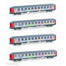 L.S. Models LS98099N - 4er Set Liegewagen Bvcmz Snälltaget, Ep.VI, D300 - Lemke