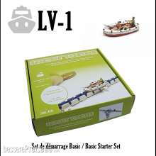 Magnorail LV-1 - Basic Starter Set + 1 Boot und 2 Figuren Spur H0