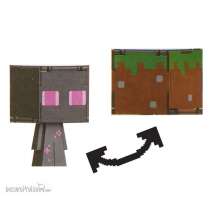 Mattel MATTHTL53 - Minecraft Flippin Actionfigur Enderman & Grasblock