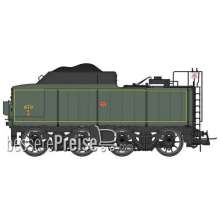 REE Modeles MB-049 - Tender Type NORTH 38 A 67 SNCF, Green SNCF 306 Yellow line