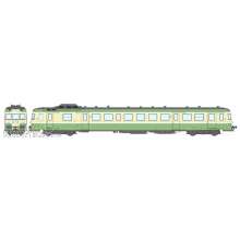 REE Modeles MB-228 - X 2899 with skirt, 1st class Origin, Green 314 and Yellow straw 410, RENNES, SNCF Era III - ANALOG DC