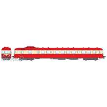 REE Modeles MB-229 - X 2913 with skirt, 1st class, Red 605 et Cream 407, Roof red, VAISE, SNCF Era IV - ANALOG DC