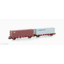 MF Train MF33371 - 2er Set Containerwagen Lgnss B-Cargo/IFB, Ep.VI - Lemke