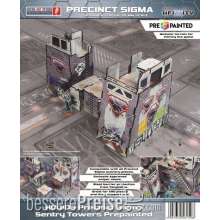 Micro Art Studio MSH00108 - Precinct Sigma Sentry Towers (2) PREPAINTED (grey)