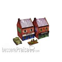 Micro Art Studio MSH00170 - WW2 Normandy Cafe PREPAINTED [15mm/1:100]