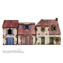 Micro Art Studio MSH00189 - WW2 Normandy Farmhouse w. Outbuildings PREPAINTED [15mm/1:100]