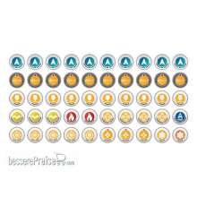 Micro Art Studio MSP00283 - N4 Infinity Tokens Starter Set (50) w. Orders Blue