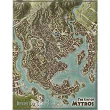 Modiphius Entertainment MUH051948 - Odyssey of the Dragonlords (5e): Thylea / Mytros Double sided Map