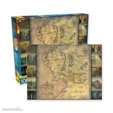 Aquarius NMR65370 - Herr der Ringe Puzzle Map (1000 Teile)