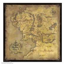 Noble Collection NOB9472 - Herr der Ringe Puzzle Middle Earth (1000 Teile)