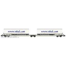 REE Modeles NW-179 - Twin car Sdggmrs AAE + 2 trailers EKOL Logistic – Era V-VI