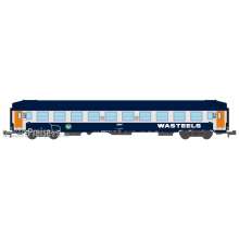 REE Modeles NW-216 - UIC SLEEPING CAR High roof Blue WASTEELS, Y16 Bogies, Era IV-V