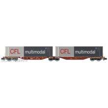 REE Modeles NW-234 - Sggmrss 90 TOUAX wagon + 2 x 45’ CFL multimodal containers, Ep.VI