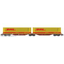 REE Modeles NW-236 - Sggmrss 90 TOUAX wagon + 2 x 45’ DHL containers, Ep.VI