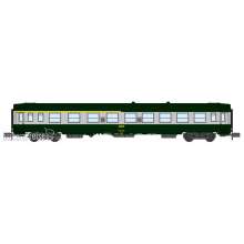 REE Modeles NW-259 - UIC Y coach, A4B5 green/metal livery, boxed SNCF Logo, Period IV