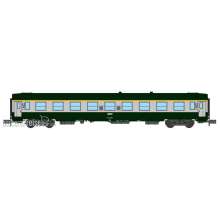 REE Modeles NW-265 - UIC Y coach, A9 green/concrete grey livery ,boxed SNCF Logo, Period V