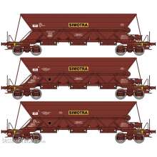 REE Modeles NW-268 - Set of 3 EX hoppers wagons « SIMOTRA », old logo, SNCF Era IV