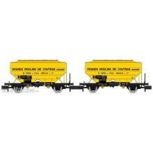 REE Modeles NW-316 - Set of 2 Grain Cars “Grands Moulins de Coutras”, SNCF Era III