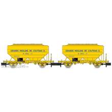 REE Modeles NW-320 - Set of 2 Grain Cars “Grands Moulins de Coutras”, SNCF Era IV