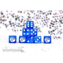 Para Bellum PBW8519 - Nords Faction Dice on Bright Blue swirl Dice