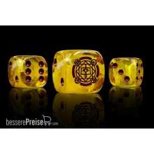 Para Bellum PBW8522 - Sorcerer Kings Faction Dice, Translucent Yellow with Magenta Pips