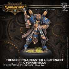 Warmachine PIP31134 - Trencher Warcaster Lieutenant - Cygnar Solo (resin/metal)