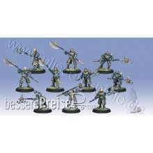 Warmachine PIP41108 - Mercenary Steelhead Halberdiers Unit (10) Box