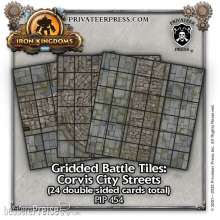 Privateer Press Übersee PIP454 - Iron Kingdoms Roleplaying Game - Gridded Battle Tiles: Corvis City Streets  (tiles)