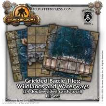 Privateer Press Übersee PIP455 - Iron Kingdoms Roleplaying Game - Gridded Battle Tiles: Wildlands and Waterways (tiles)