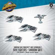 Privateer Press PIP51009 - Monsterpocalypse - Sun Fighter and Shadow Gate: Shadow Sun Syndicate Unit (metal/resin)