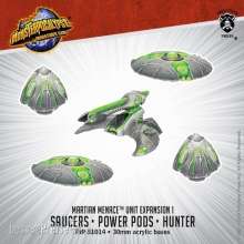 Privateer Press Übersee PIP51014 - Monsterpocalypse Saucers, Power Pods, Hunter Martian Menace RESINBlister