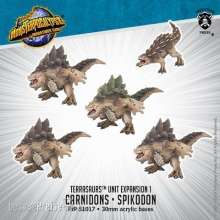 Privateer Press Übersee PIP51017 - Monsterpocalypse Carnidon & Spikodon Terrasaur Units RESIN Blister Pack of 5