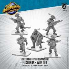 Privateer Press PIP51102 - Fusiliers, Elite Fusilier, Warder - Monsterpocalypse Draken Armada Unit (metal/resin)