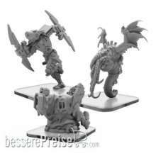 Privateer Press Übersee PIP51157 - Toxxo, Squix, and Shinobot – Monsterpocalypse Destroyers Alternate Elite Units (metal)