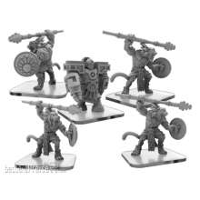 Privateer Press Übersee PIP51168 - Jaguar Spirits & Arbiter Monoliths - Monsterpocalypse First Guardians Unit (metal)