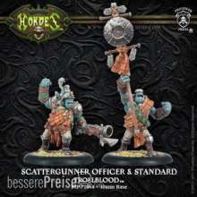 Hordes PIP71064 - Trollblood Trollkin Scattergunner Officer & Standard UA (2)