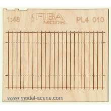 Model Scene PL4-010 - Umzäunung aus Brettern - regelmäßig