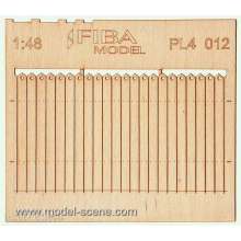 Model Scene PL4-012 - Umzäunung aus Brettern - Schmuckränder
