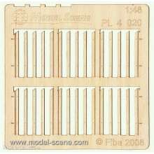 Model Scene PL4-020 - Bretterzaun - schmale Bretter, schiefer Rand