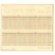 Model Scene PL8-001 - Umzäunung aus Brettern - Schmuckränder