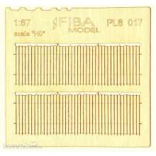 Model Scene PL8-017 - Bretterumzäunung unregelmaessig --geschnitten II.