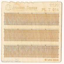 Model Scene PLT-014 - Umzäunung aus Brettern - spitzer Rand