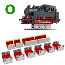 Proses PRR-O-06 - Set mit 6 Stück Rollböcke + Radreinigungsfilze für Spur 0