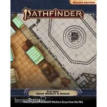 Paizo Publishing PZO30133 - Pathfinder Flip-Mat: Night Market & Shrine